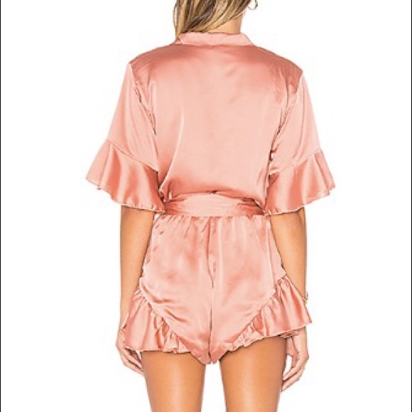 Lioness Revolve dark blush romper s Pajama trend - Picture 3 of 3
